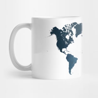 world map blue #map #worldmap Mug